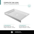 thumbnail image 3 of Fine Fixtures Frameless Shower Glass Door - Clear Double Sliding Shower Door with Tempered Glass - Shower Glass Panel Bathroom Door, Hardware Complete Kit 60" W x 80" D in Satin Nickel Finish, 3 of 11