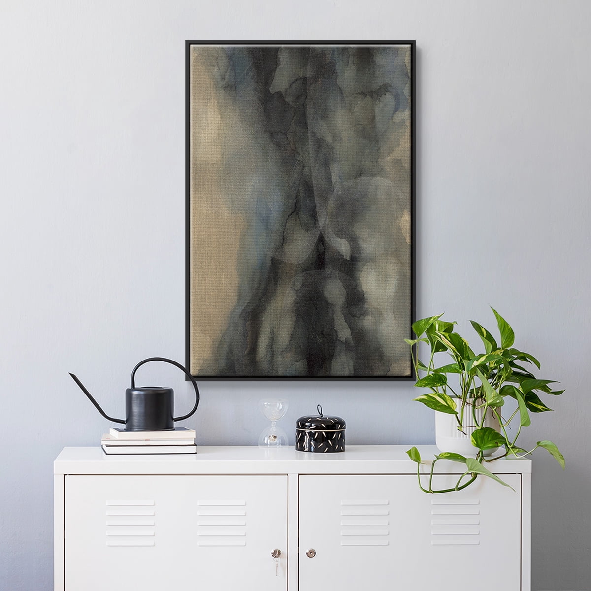 The Winter Framed Premium Gallery Wrapped Canvas - Ready to Hang - 17 x 25 - Black Floating Frame