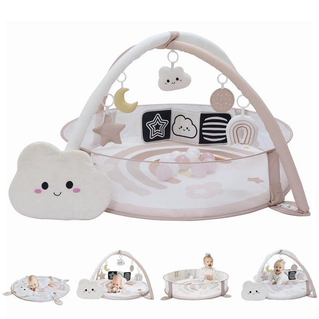 Colorete Play Mat & Play Gym Aila+Aiden 6 en 1 XL para bebé