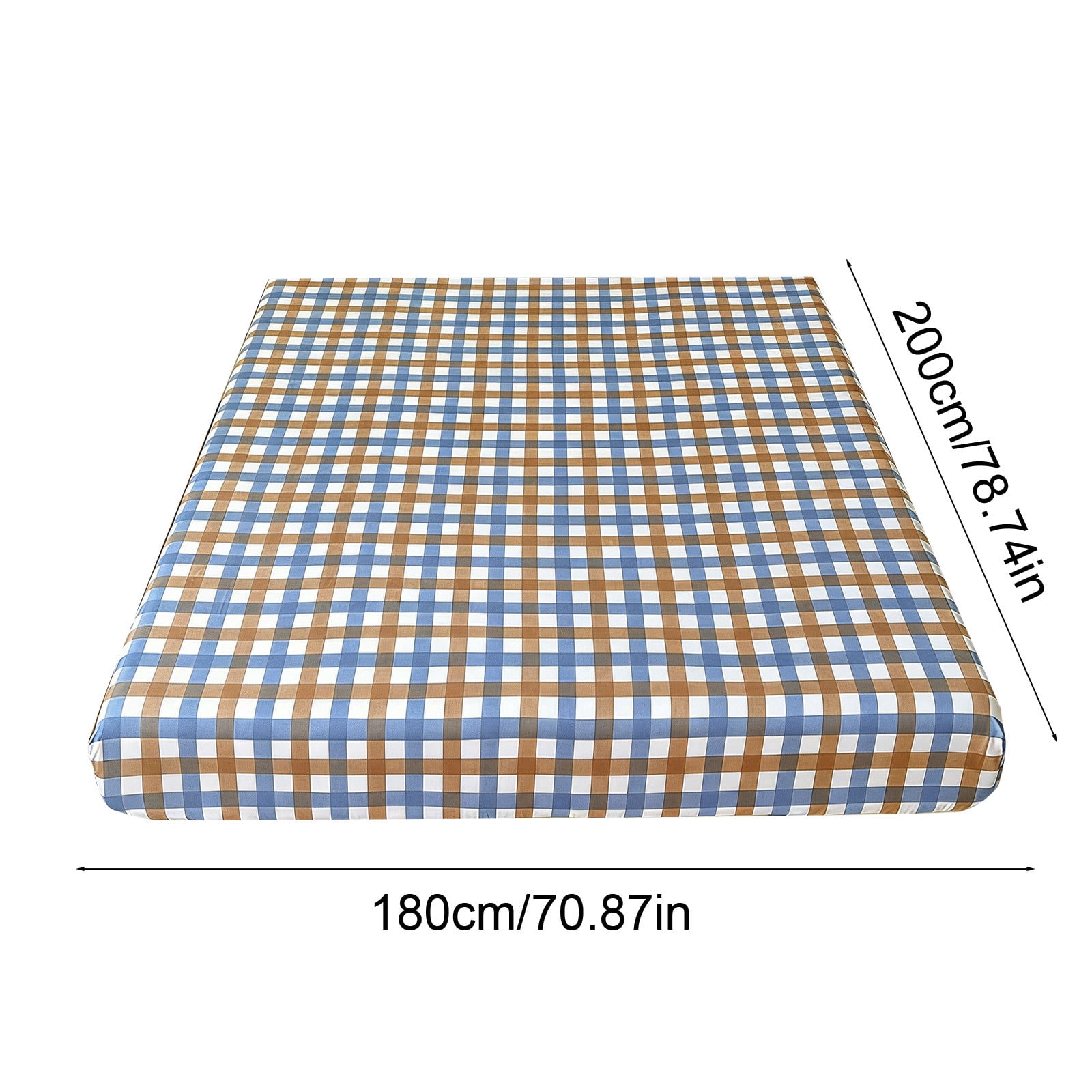 Ikohbadg Double Bed Fitted Sheet Non-Slip Mattress Protector Soft Fiber Sleeping Cover for Children and Pets, Stain & Wrinkle Resistant, Easy Care, Ultimate Sleep Support