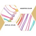 thumbnail image 3 of 14 unidades de gomas para el pelo decorativas con doble bola, elásticas para sujetar coletas, ideales para niñas., 3 of 8