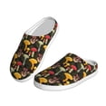 thumbnail image 2 of KLL Mushrooms And Fern Stems Pattern Adult Unisex Cozy Slippers,Fuzzy Slip-on Slippers TPR Sole Slippers Comfort Plush Home Footwear for Indoor & Outdoor-35/36, 2 of 7