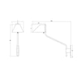 thumbnail image 2 of Sonneman 3252 Pitch 17" Tall Led Plug-In Wall Sconce - Brass, 2 of 2