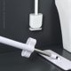 thumbnail image 4 of Escobilla de baño con soporte para escobilla de baño, escobilla de baño con soportes de secado rápido, mango largo y soporte de secado rápido, escobilla de baño de silicona suave, 4 of 5