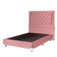 thumbnail image 3 of Box Base Cama Queen Size + Cabecera Mary Palo de Rosa, 3 of 7