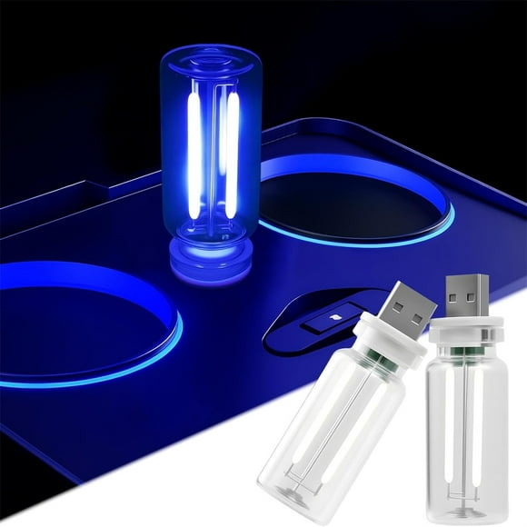 10Pcs Car Usb Night Light Bulb, Cagogo Car USB Night Light Bulb, Touch Control LED Bulb for Car Interior Home, Dimmable USB Night Light with Color Changing Modes, Portable Mini Night Light for