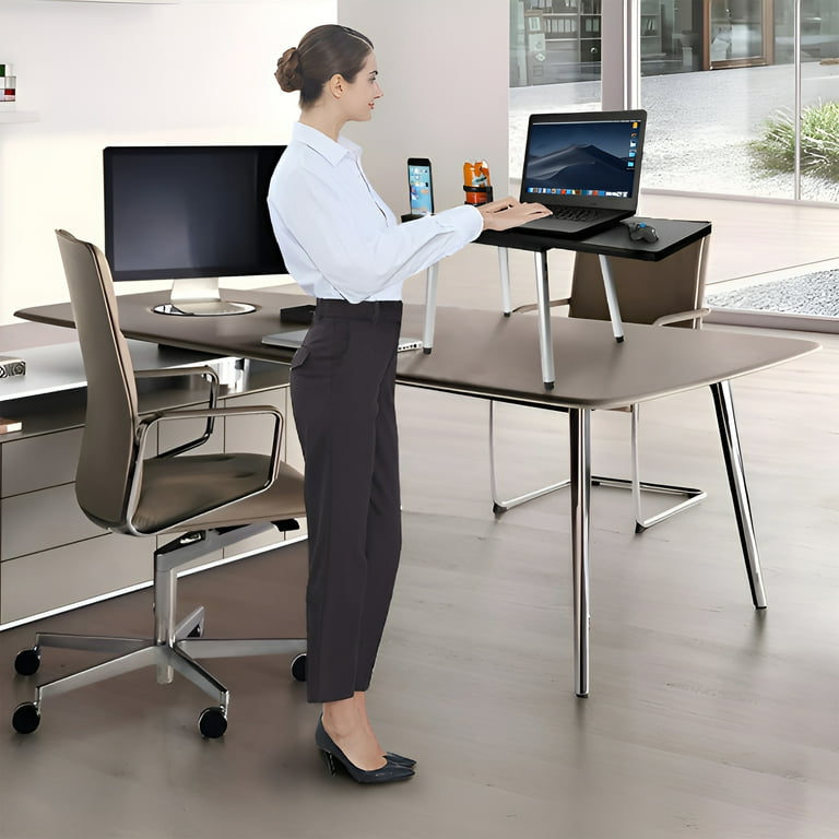 Tabletote Portable Mobile Adjustable Height Laptop Stand Desk Table For Home Office School Travel