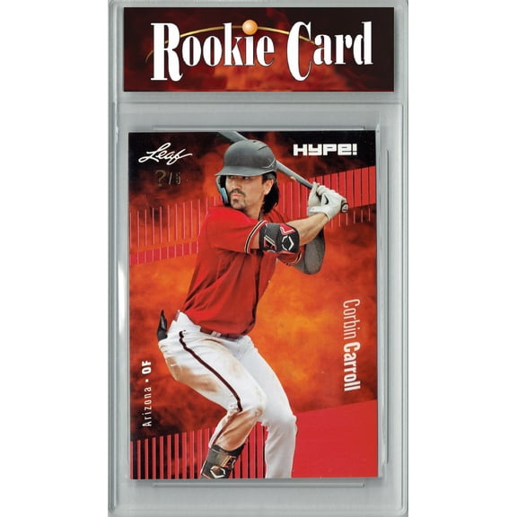 Certified Mint  Corbin Carroll 2023 Leaf HYPE #109 Red SP, Just 5 Made Rookie Card Arizona Diamondbacks