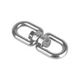 thumbnail image 1 of Stainless Steel Swivel Rings Swivel Eye Hook Rigging Accessories Hanging Rotating Device Swivel Shackle Rings Connector for Climbing Rope 5mm, 1 of 10