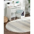 thumbnail image 4 of Unique Loom Arlo Collection Area Rug - Matti (7' 10" x 10' Oval Sandy Beige/Beige), 4 of 9