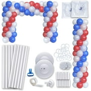 Prextex Plastic Balloon Column Kit - 5ft Tall Set of 2 Balloon Columns for Events & Parties