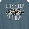 thumbnail image 3 of Instant Message - Lets Sleep All Day - Women's Racerback Tank Top, 3 of 6