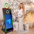 thumbnail image 4 of WideMeet 65inch Magic Mirror Photobooth with 43inch Touch Screen Machine Selfie for Weddings Party, 4 of 9