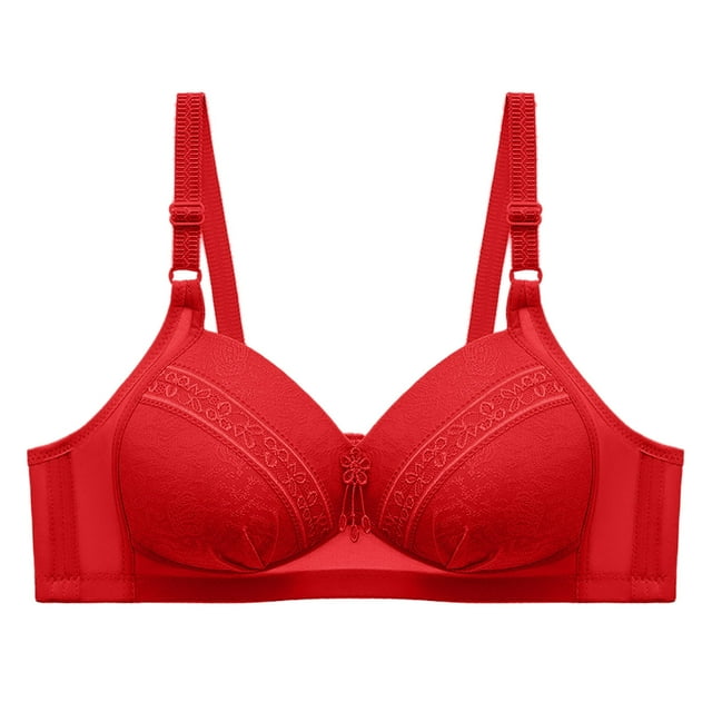 Clearance Sale 2025 Bra Womens Plus Size Comfort Lightly Lined Seamless Wireless Triangle Bralette Bra