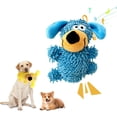 thumbnail image 1 of Squeaky Dog Plush Toy, Interactive Chew Toy for Puppies & Small to Large Dogs (Blue), 1 of 7
