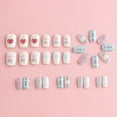 thumbnail image 4 of Yoyauz 24 Valentine's Day Medium Pressure Nail Fake Nail with Love Design Fake Nail Valentine's Day Cute Female Girlfriend Gift, 4 of 7