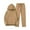 Khaki, variant on Sweatsuits Women 2 Piece Outfit Sevevn Women's Solid Color Casual Long-Sleeved Trousers And Tight-Waist Hoodie Suit