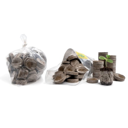 200 Count- Jiffy 36 MM Peat Soil Pellets Seeds Starting Plugs: Indoor Seed Starter