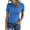 219#Blue, variant on Women 2026 Summer Crew Neck Short Sleeve Tops Ribbed Knit Slim Fit Fashion Basic Tee Shirts Casual Going Out Top White XL