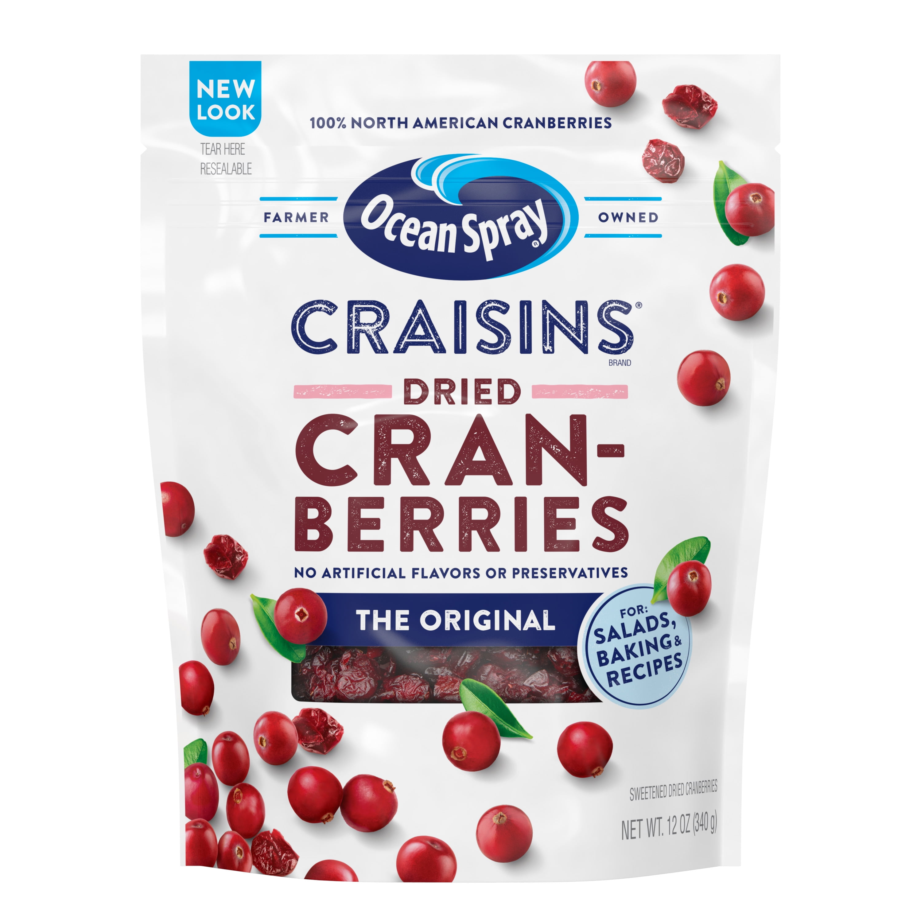 Craisins Ocean Spray Original Dried Cranberries, 12 oz