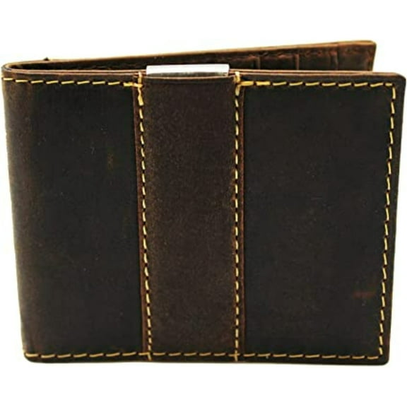 Men Leather Wallet Minimalist Slim Bifold Front Pocket with Money Clip by Juzar Tapal Collection