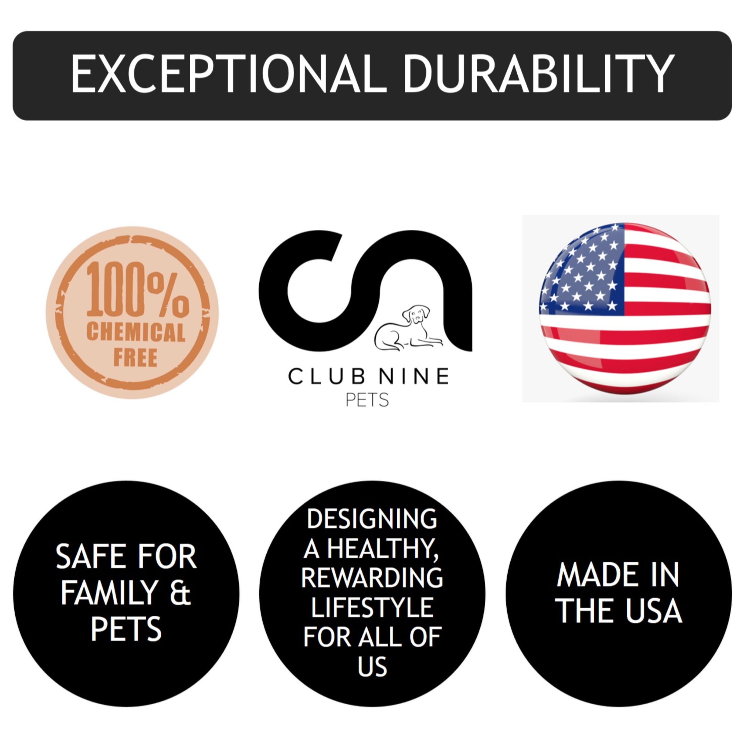 Club Nine Pets Milo Elevated Orthopedic Pet Bed for Dogs, Medium, Navy.