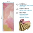 thumbnail image 2 of Pink Gold Wave Marble Pattern Hot Yoga Mat Towel Non Slip for Hot Yoga - Quick-Drying Yoga Mat Cover with 4 Corner Pockets with Travel Bag - Hot Yoga Towel Non Slip 74"x26", 2 of 6