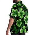 thumbnail image 3 of Saint Patrick's Day Men's Short Sleeve Casual Printed Button Down Beach Shirts - Summer Fashion Tops, 3 of 6