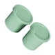 thumbnail image 1 of Wosthever Molde hueco para cubitos de hielo de silicona de grado maternal, bandeja de hielo sellada con tapa, 2 piezas Verde, 1 of 6