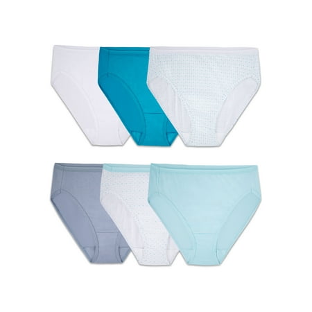 

Fruit of the Loom Women s Hi Cut Underwear 6 Pack Sizes S-3XL