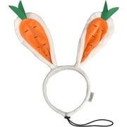 Midlee Carrot Bunny Ears Easter Dog Headband Costume (Small)