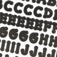 Sticko Solid Small Black Dot Letters Vinyl Stickers, 101 Piece