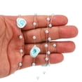 thumbnail image 4 of Uxcell Rose Pearl String Beads Garland, 32.8 Ft Artificial Rose Pearl Wire Garland, Blue, 4 of 6