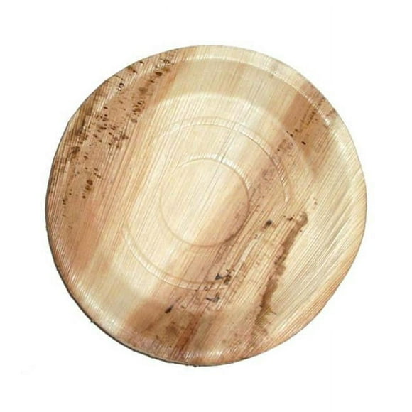 PacknWood 210BBA25 Feuille de Palmier Plaque Ronde&44; Pack de 100