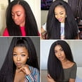 thumbnail image 4 of SUCS Natural Curly Synthetic Wig Fashion Women Gradient Black Long Wigs 16inch, 4 of 5
