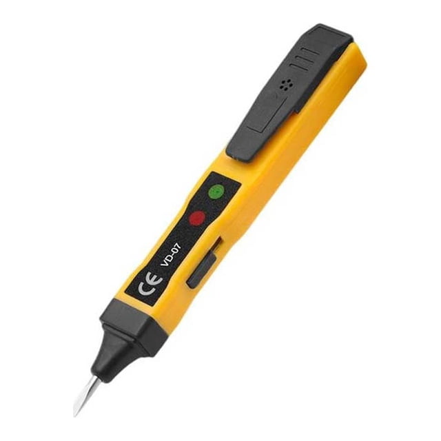 Eigraketly Detector de voltaje sin contacto tipo bolígrafo eléctrico, probador de cable Digital, voltímetro de ligereza pequeña, herramienta Medidores de medidas dimensionales