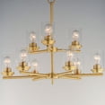 thumbnail image 5 of 10206CLSBR Maxim Lighting Corona - 9 Light 2-Tier Chandelier-Satin Brass Finish    -Traditional Installation, 5 of 11