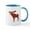 White/Blue Inside, variant on CafePress - MOOSE Mugs - 11 oz Ceramic Mug - Novelty Coffee Tea Cup