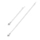 thumbnail image 1 of PROSTEEL Extensores de collar de plata esterlina 925, 2 piezas, extensión de cadena extensora duradera para collar, pulsera, tobillera, broche de langosta (2 / 4 pulgadas), plata, 1 of 6