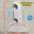 thumbnail image 1 of Shisuyan 4pcs Double-slot Curtain Poles Brackets Classic Style Roman Rod Holders Easy to Install Stable Curtain Rod Brackets for Home Not Included Screws, 1 of 8