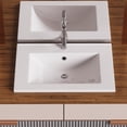thumbnail image 2 of Luke Bathroom Sink 23.62" W White Porcelain Drop In Sink w/Chrome Over Brass Faucet and Sink Drain| Renovators Supply - Pack of 2, 2 of 9