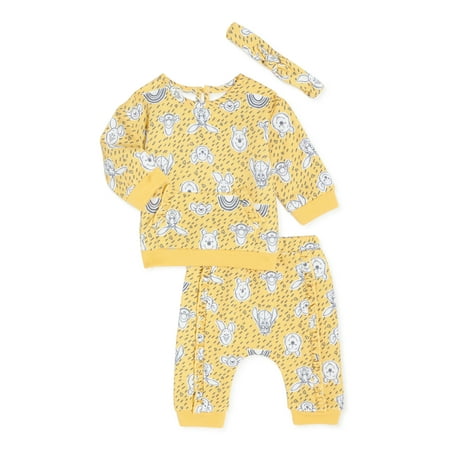 Winnie the Pooh Baby Girls Jogger Set, Sizes 0M-24M