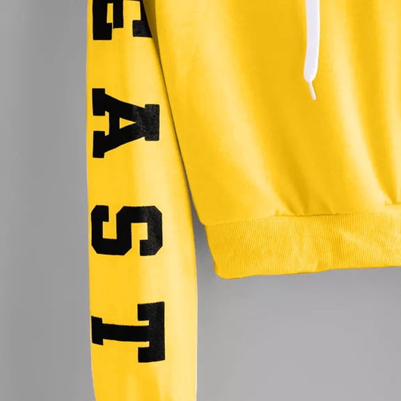 Aayomet Womens Hoodies Womens Casual Hoodies Long Sleeve Drawstring Lightweight Hooded Sweatshirt Button Loose Pullover Tops,Yellow S