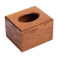 thumbnail image 3 of Funda de madera para caja de pañuelos, moderna, para tocador, restaurante y hogar. S, 3 of 9