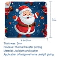 thumbnail image 5 of Santa Claus Gaming Mouse Pad, Desk Mat, Square 8.3x9.8 Inch Non-Slip Rubber Bottom Printed for Office and Gaming, 5 of 6
