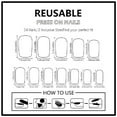 thumbnail image 5 of JZROCKER 288Pcs Square Press On Nails Stick on Nails With Holographically Metallic Gloss Acrylic Manicure Nails Art For Parties, 5 of 21