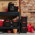 thumbnail image 2 of IRIS USA, 19 Quart Stack & Pull™ Box, 6 Pack, Black, 2 of 7
