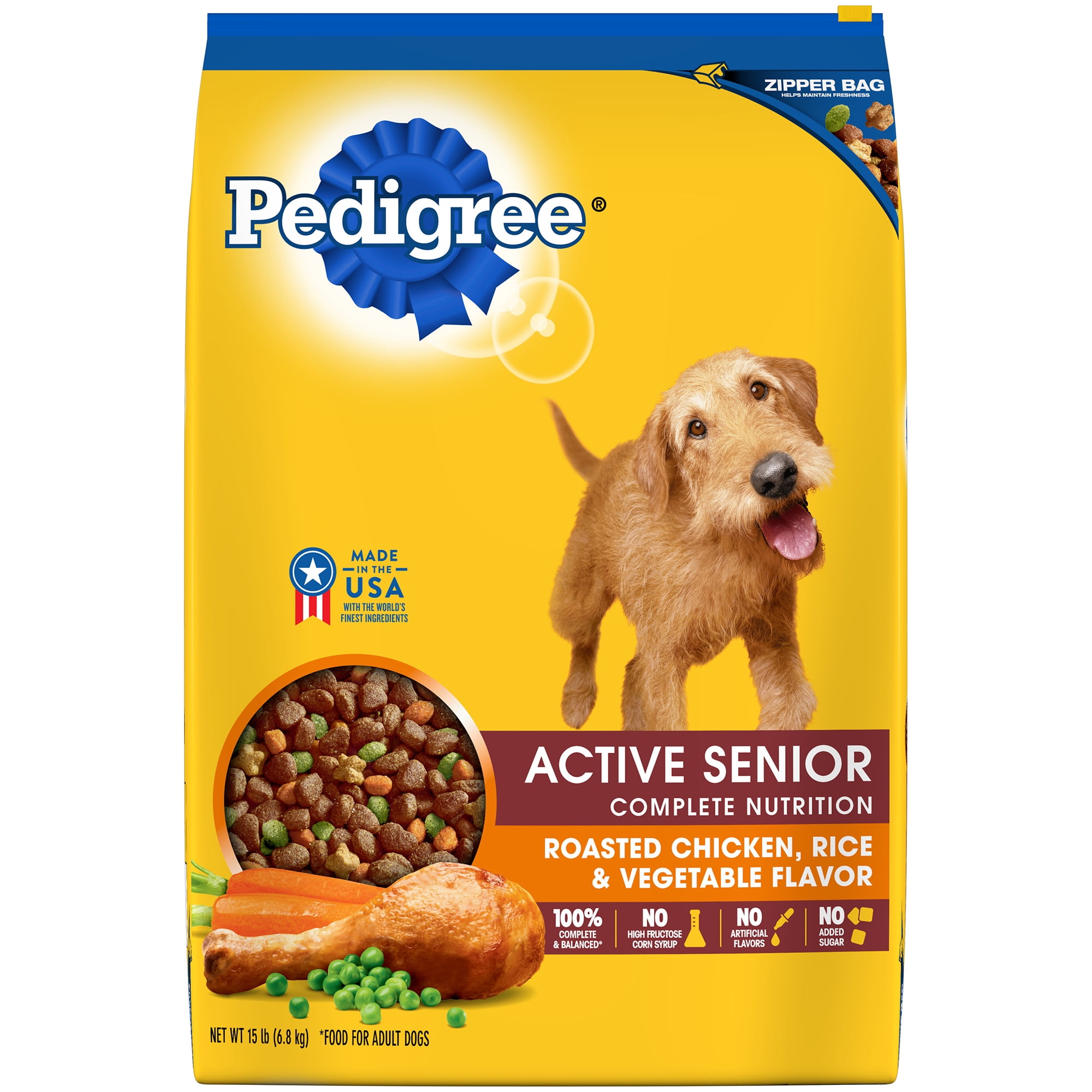 PEDIGREE Active Senior Roasted Chicken, Rice & Vegetable ...