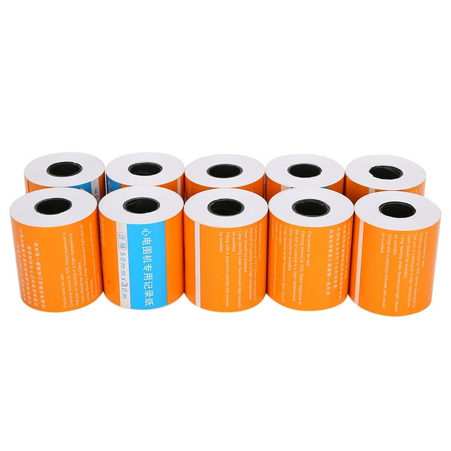 10pcs Electrocardiograph Thermal Paper Electrocardiograph Machine Printing Drawing Paper50mm x 30m