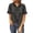 Black, variant on Womens Shirts Denim Button Down Shirt Short Sleeve Loose Fit Tops Cotton Denim Tops With Chest Pockets Workout Tops